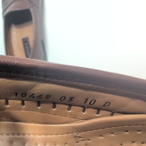 Florsheim Pisa Moc Toe Men's Slip On Loafer Brown Leather Size 10D - Picture 8 of 8